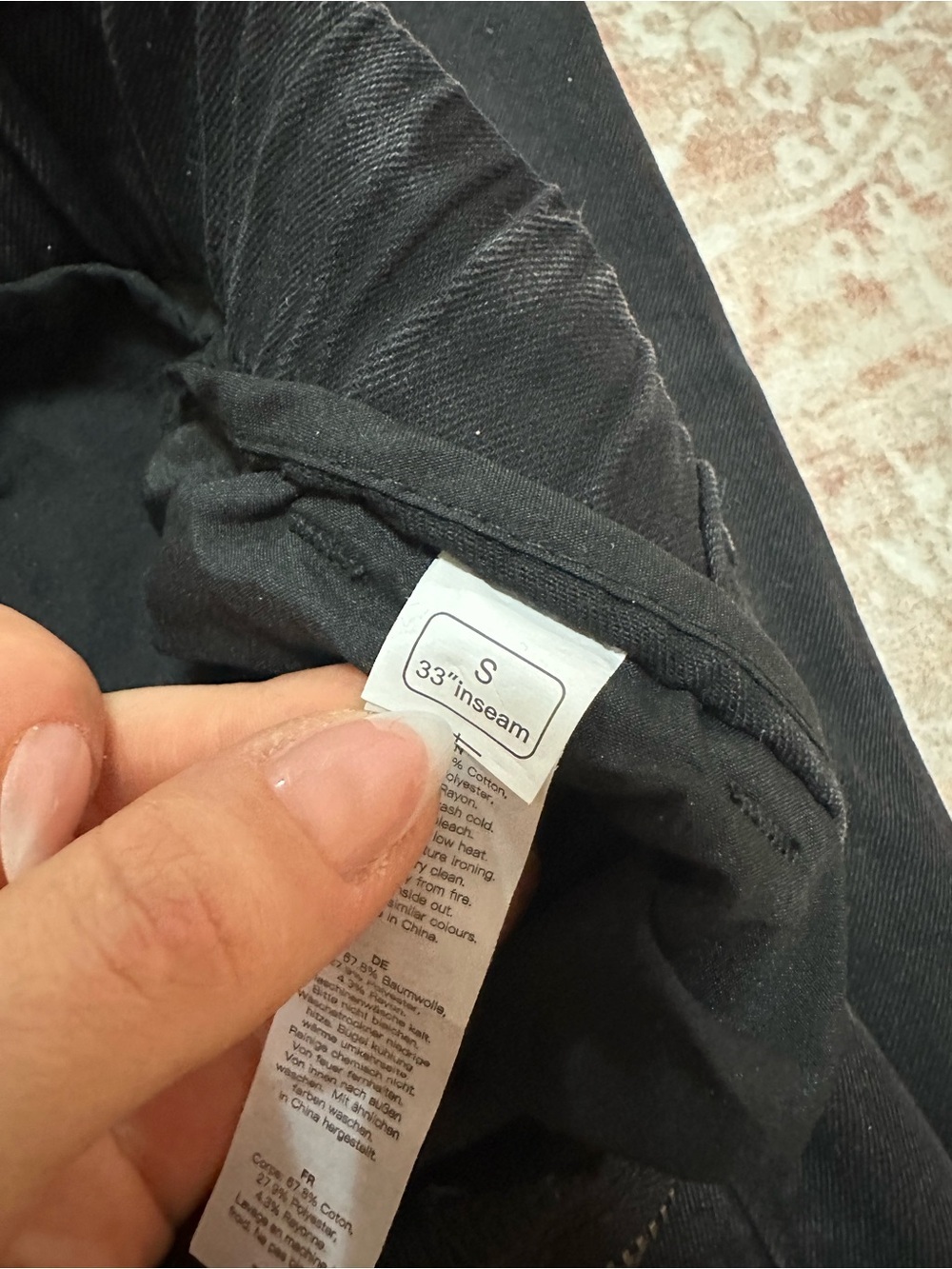 Oversized Wide Leg Black Jeans  - 33” Inseam High-Waist - Picture 15 of 15